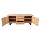 CRISTO MK2 SOLID ACACIA TIMBER SIDEBOARD/BUFFET W/METAL LEGS NATURAL 166 CM - MyChocolateWood