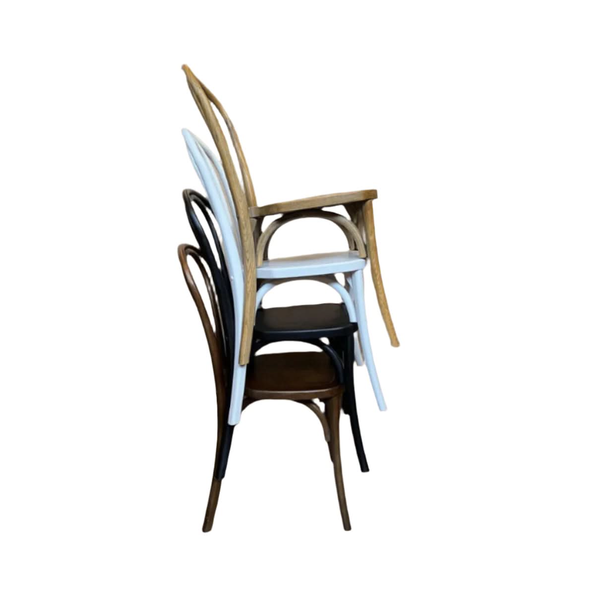 CRISTO STACKABLE BENTWOOD DINING CHAIR NATURAL - CLEARANCE - MyChocolateWood