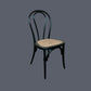 CRISTO STACKABLE BLACK BENTWOOD DINING CHAIR WITH RATTAN SEAT - MyChocolateWood