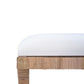 CROZAT MAHOGANY/RATTAN BENCH NATURAL MEDIUM - MyChocolateWood
