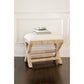CROZAT MAHOGANY/RATTAN BENCH NATURAL SMALL - MyChocolateWood