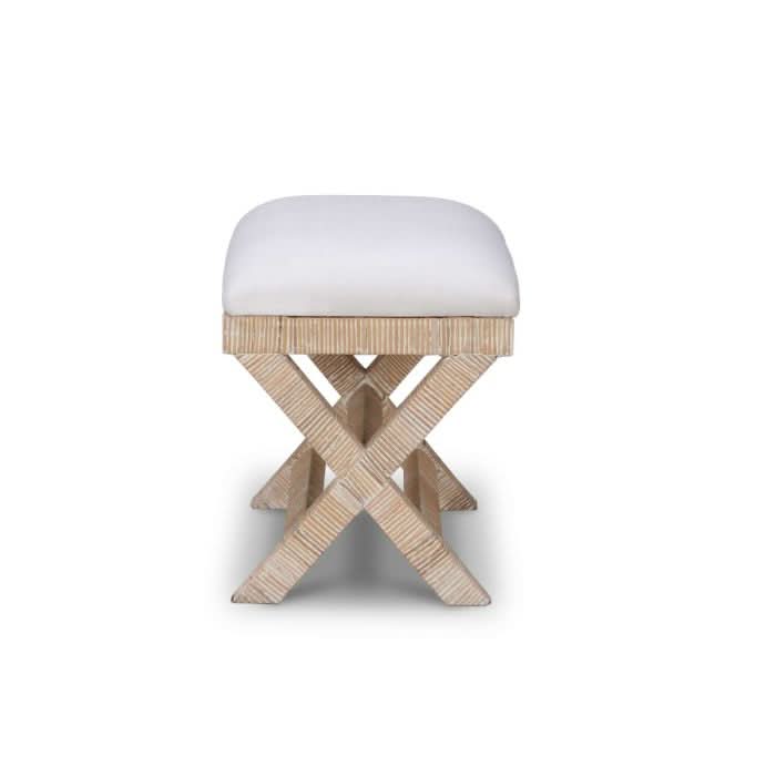 CROZAT MAHOGANY/RATTAN BENCH NATURAL SMALL - MyChocolateWood