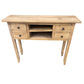 DAGENHAM NARROW CHINESE HALL TABLE/CONSOLE 4 DRAWERS IN RECYCLED ELM NATURAL - MyChocolateWood