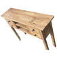 DAGENHAM NARROW CHINESE HALL TABLE/CONSOLE 4 DRAWERS IN RECYCLED ELM NATURAL - MyChocolateWood