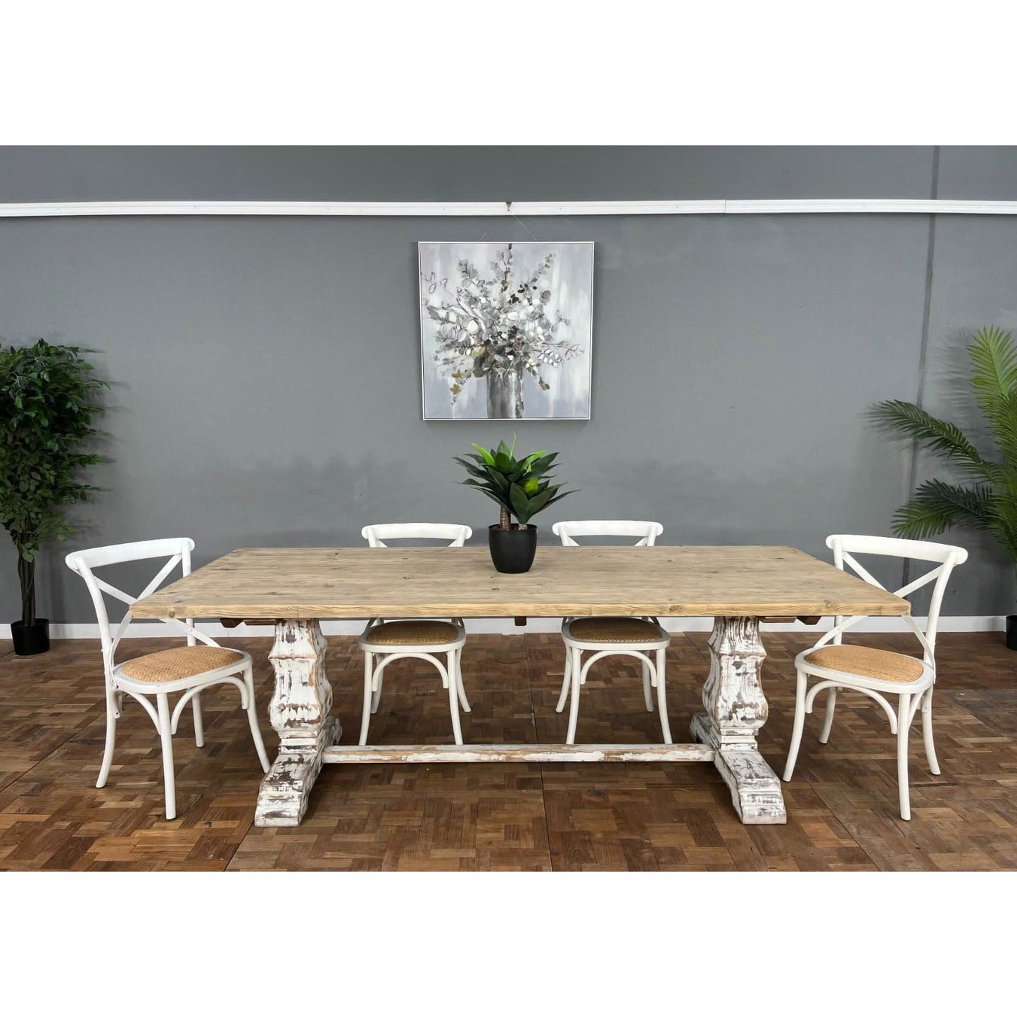 DAHAN RECYCLED PINE DINING TABLE 240CM