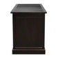 DAKOTA HANDCRAFTED SOLID MAHOGANY TIMBER WRITING DESK WITH LEATHERETTE TOP 160CM- CHOCOLATE - MyChocolateWood