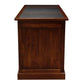 DAKOTA SOLID MAHOGANY TIMBER WRITING DESK WITH LEATHERETTE TOP - MAHOGANY 160CM - MyChocolateWood