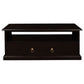 Dale Solid Mahogany 2-Drawer Coffee Table 100cm in Chocolate - Chocolate Wood