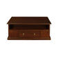 DALE SOLID MAHOGANY 2 DRAWER COFFEE TABLE IN MAHOGANY 100CM - MyChocolateWood