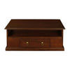 DALE SOLID MAHOGANY 2 DRAWER COFFEE TABLE IN MAHOGANY 100CM