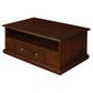 DALE SOLID MAHOGANY 2 DRAWER COFFEE TABLE IN MAHOGANY 100CM - MyChocolateWood
