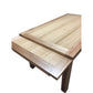 Dari Solid Tassie Oak Side Extension Dining Table, 180 / 230 / 280cm - Chocolate Wood