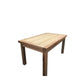 Dari Solid Tassie Oak Side Extension Dining Table, 200 / 250 / 300cm - Chocolate Wood