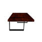 DELFINE RICH WARM BROWN MANGO WOOD COFFEE TABLE WITH BLACK METAL LEGS - MyChocolateWood