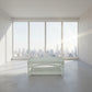 DENIZE RATTAN COFFEE TABLE IN WHITE - MyChocolateWood