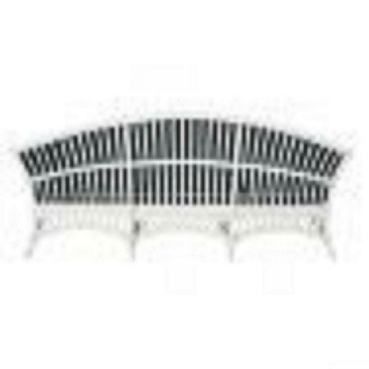 DENIZE WHITE RATTAN 2.5 SEATER SOFA SETTEE COUCH WHITE / NAVY CUSHION - MyChocolateWood
