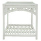 DENIZE WHITE RATTAN SIDE TABLE/LAMP TABLE - MyChocolateWood