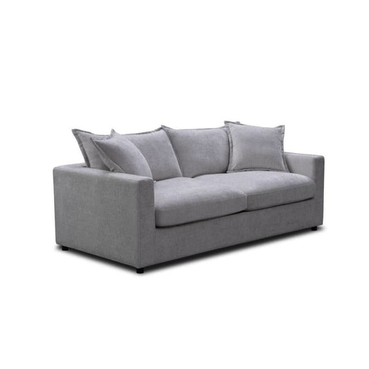 DEVINE SOFA BED IN SILVER COLOURED FABRIC - MyChocolateWood