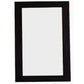 Dias Solid Mahogany Timber Frame Mirror in Chocolate, 100cm - Chocolate Wood