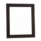 Dias Solid Mahogany Timber Frame Mirror in Chocolate, 120cm - Chocolate Wood