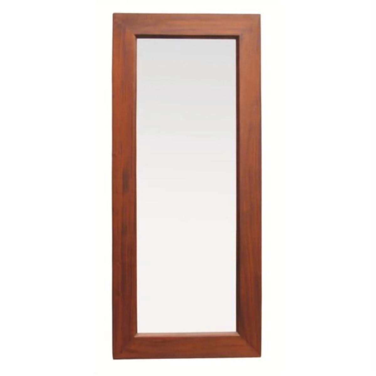 DIAS SOLID MAHOGANY TIMBER FRAME MIRROR IN MAHOGANY 65CM - MyChocolateWood