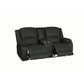 DORVAL 2-SEATER ELECTRIC RECLINER WITH CONSOLE SOFA JET - MyChocolateWood