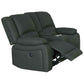 DORVAL 2-SEATER ELECTRIC RECLINER WITH CONSOLE SOFA JET - MyChocolateWood