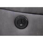 Dorval 2-Seater Electric Recliner Sofa with Console in Onyx - Chocolate Wood