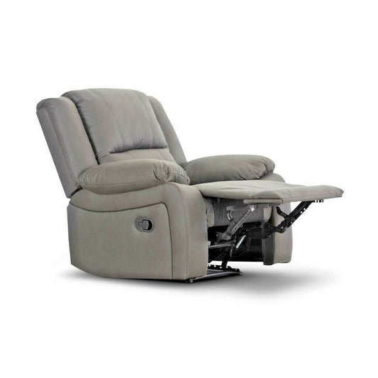 DORVAL SINGLE RECLINER SOFA/ARMCHAIR 1USB LATTE - MyChocolateWood
