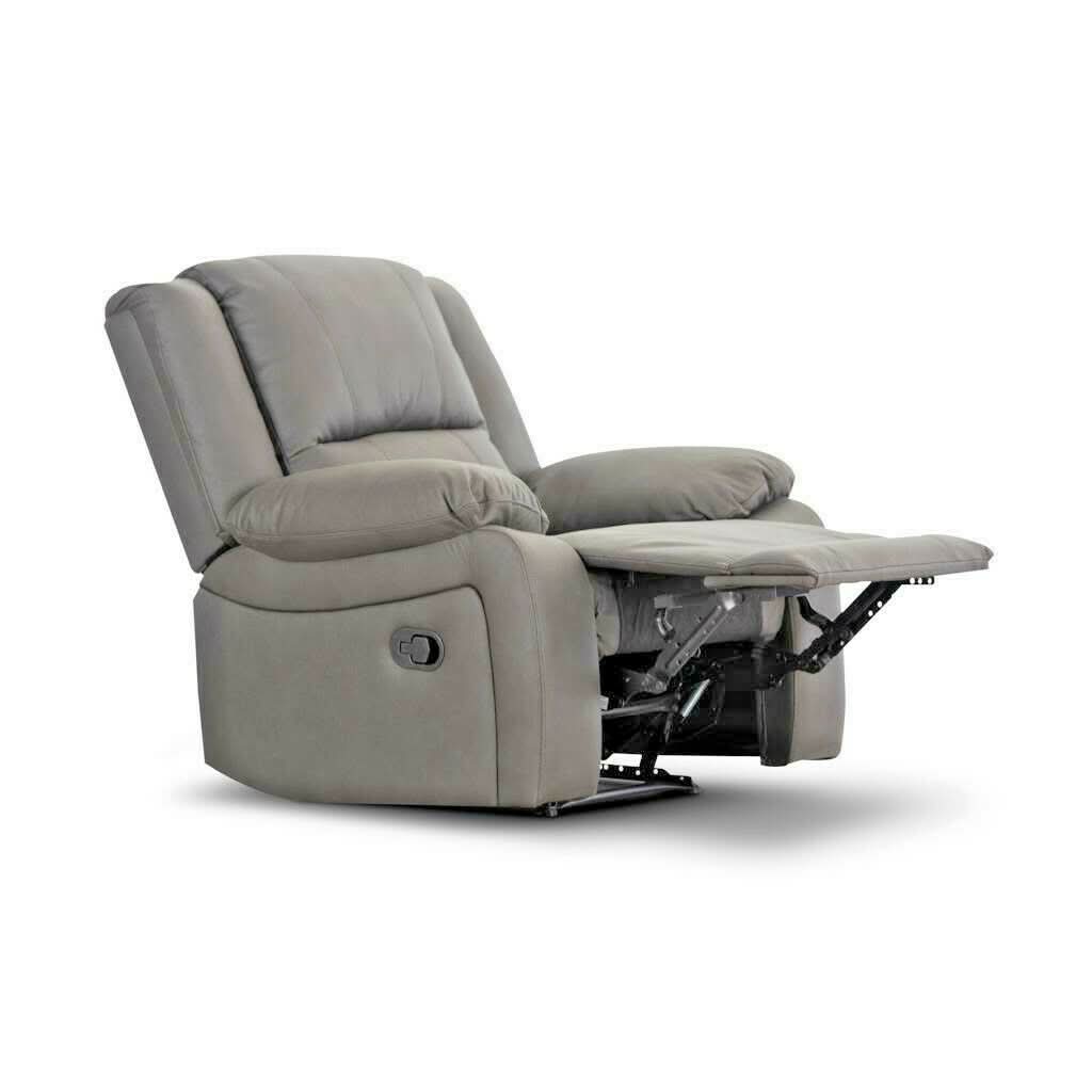DORVAL SINGLE RECLINER SOFA/ARMCHAIR 1USB LATTE - MyChocolateWood