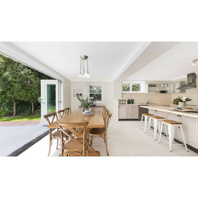 DUKE SOLID OAK TRESTLE DINING TABLE IN NATURAL - MyChocolateWood