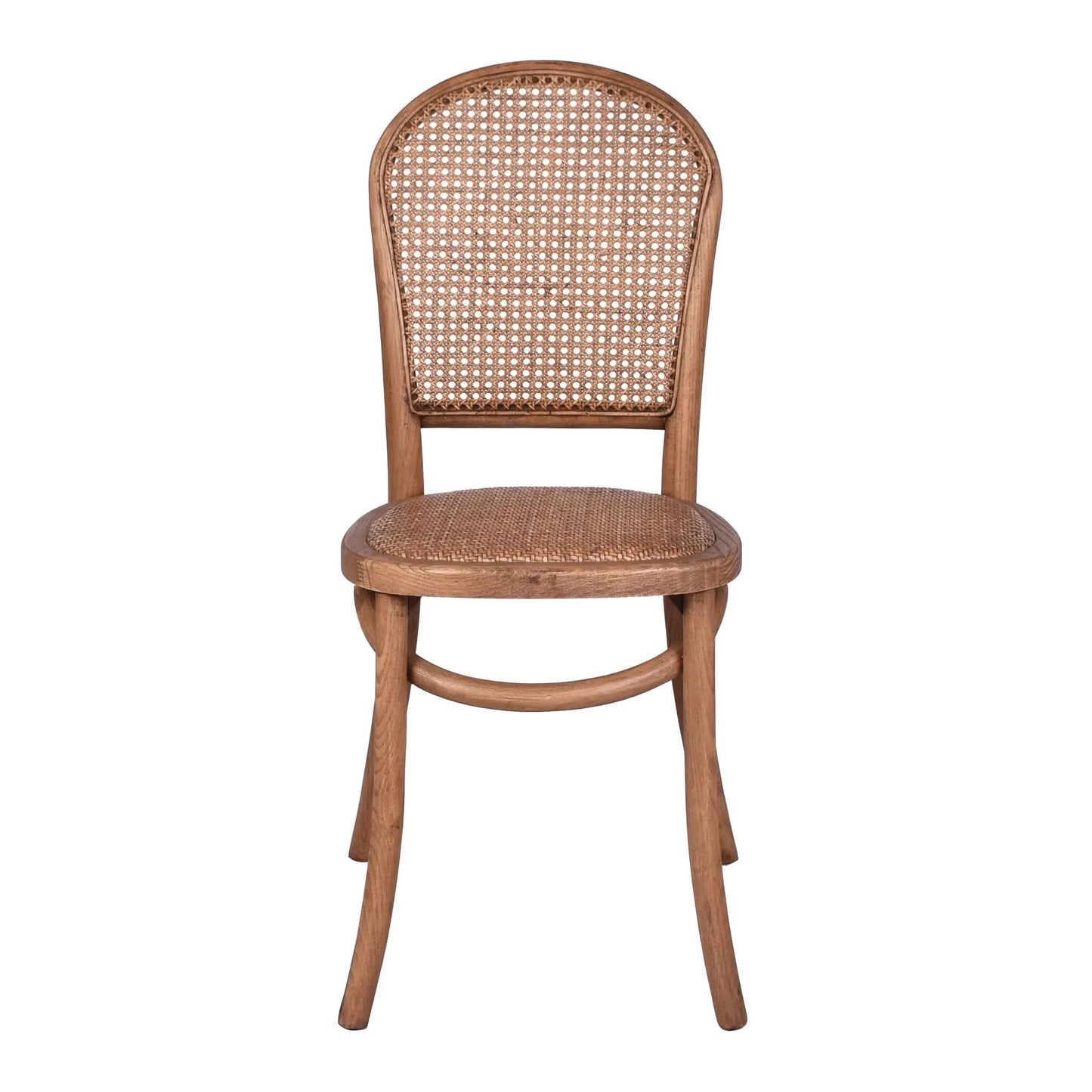 DUMAS SOLID OAK & RATTAN DINING CHAIR NATURAL - MyChocolateWood