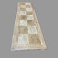 DUTCHY FRENCH PROVINCIAL HALL TABLE/CONSOLE TABLE 3 DRAWERS WITH PARQUETRY PATTERN 180 CM - MyChocolateWood