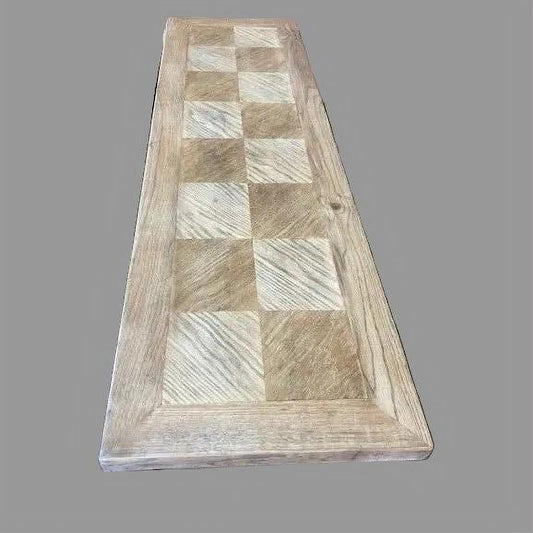 DUTCHY FRENCH PROVINCIAL HALL TABLE/CONSOLE TABLE 3 DRAWERS WITH PARQUETRY PATTERN 180 CM - MyChocolateWood