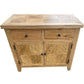 DUTCHY FRENCH PROVINCIAL STYLE BUFFET/SIDEBOARD 2 DOORS & 2 DRAWERS WITH PARQUETRY PATTERN 90 CMS - MyChocolateWood