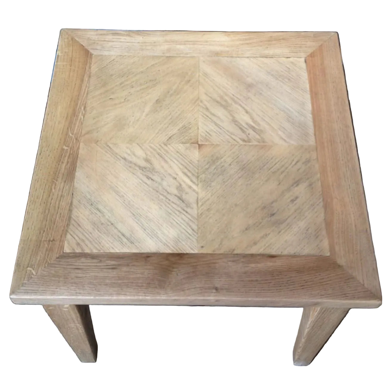 DUTCHY FRENCH PROVINCIAL STYLE SIDE TABLE/LAMP TABLE 1 DRAWER WITH PARQUETRY PATTERN 55 CM - MyChocolateWood