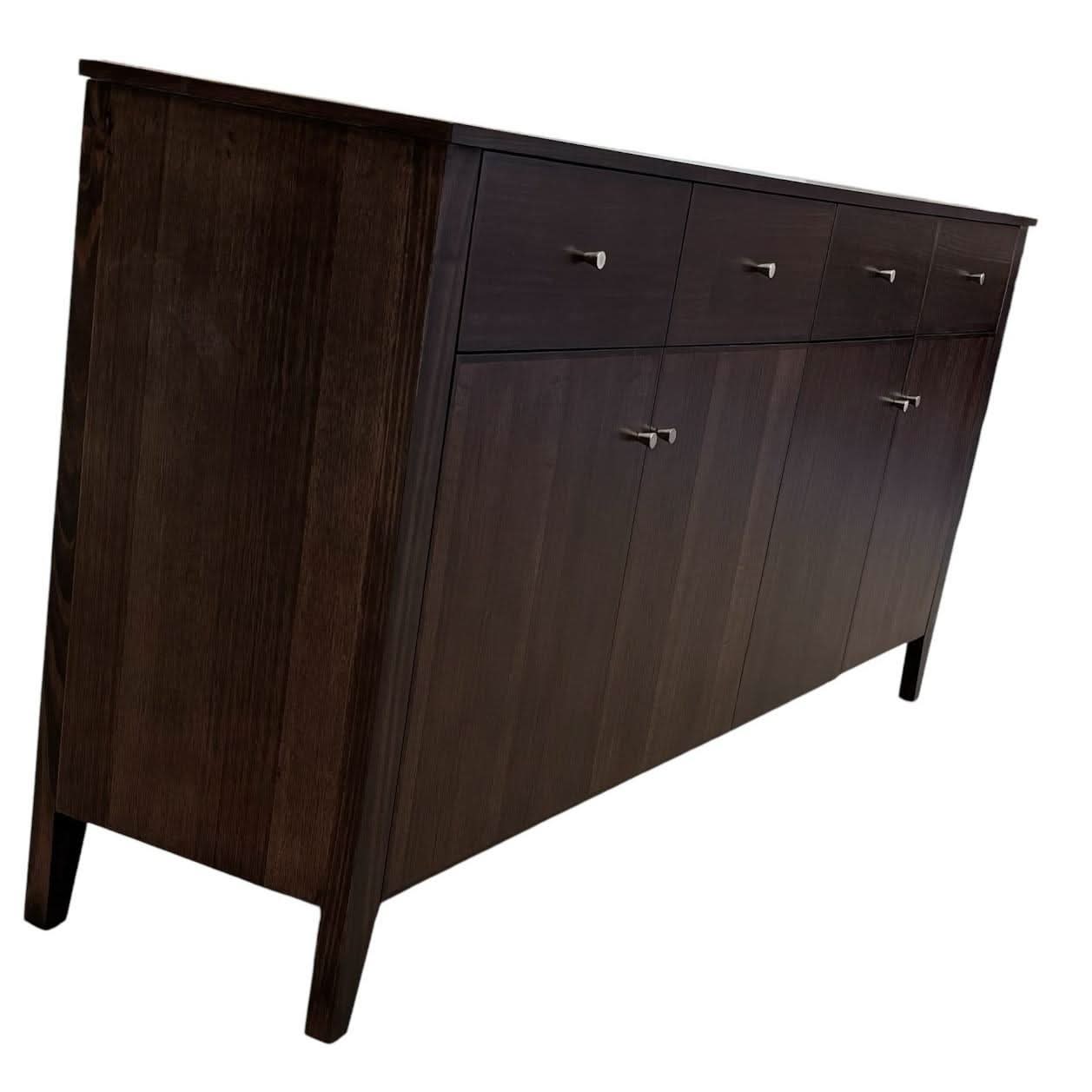 DYLAN AUSTRALIAN MADE TASSIE OAK 4 DOORS & 4 DRAWERS BUFFET/SIDEBOARD IN CHOCOLATE - MyChocolateWood