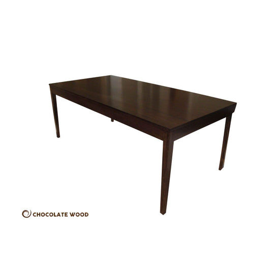 DYLAN AUSTRALIAN MADE TASSIE OAK DINING TABLE IN CHOCOLATE - MyChocolateWood