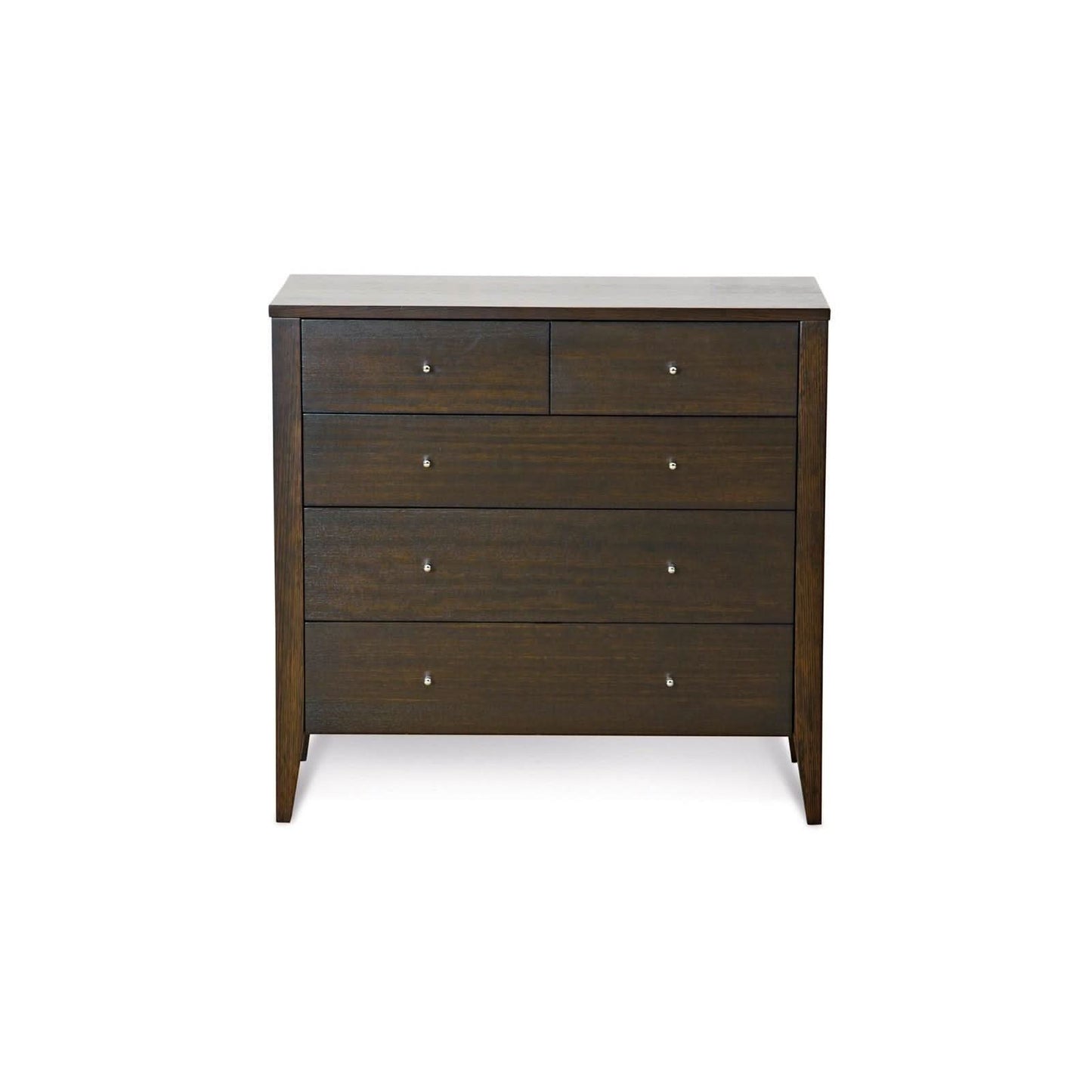 DYLAN TASSIE OAK 5 DRAWER TALLBOY IN CHOCOLATE - AUSTRALIAN MADE TO ORDER - MyChocolateWood