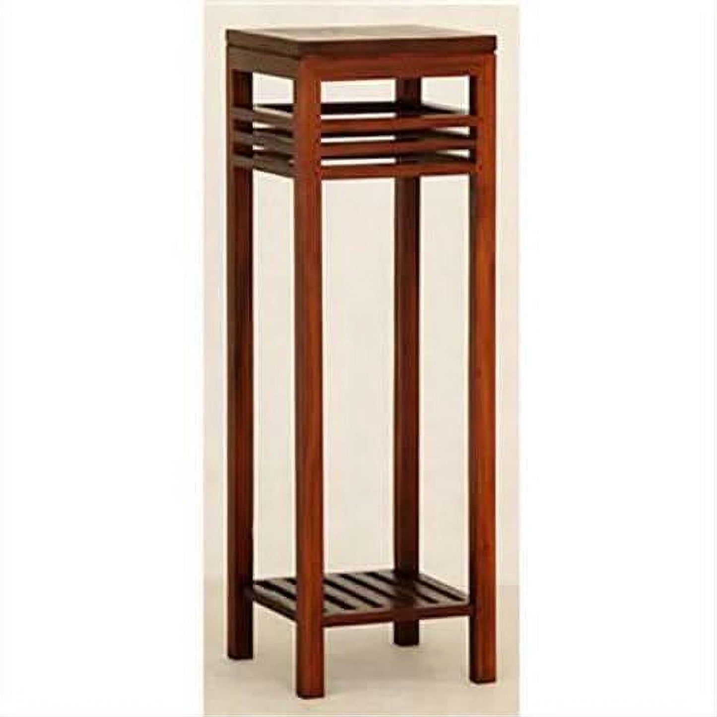 Ebony Solid Mahogany Timber Plant Stand in Chocolate - Chocolate Wood
