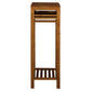 Ebony Solid Mahogany Timber Plant Stand in Light Pecan - Chocolate Wood