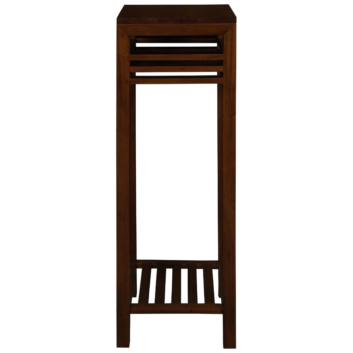 EBONY SOLID MAHOGANY TIMBER PLANT STAND - MAHOGANY - MyChocolateWood