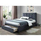 ECCLESTON 1-DRAWER KING SINGLE BED GREY - MyChocolateWood