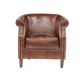 ECLIPSE AGED LEATHER TUB CHAIR - MyChocolateWood