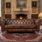 ELAINE 3-SEATER AGED LEATHER SOFA IN DISTRESSED BROWN - MyChocolateWood