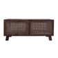 ELDRIDGE 2 DRAWERS DOUBLE FACED COFFEE TABLE IN FRUITWOOD TIMBER HONEY BROWN - MyChocolateWood