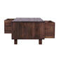 ELDRIDGE 2 DRAWERS DOUBLE FACED COFFEE TABLE IN FRUITWOOD TIMBER HONEY BROWN - MyChocolateWood