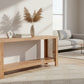 ELDRIDGE CONSOLE TABLE/HALL TABLE IN MINDI WOOD LIGHT TOBACCO - MyChocolateWood