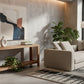 ELDRIDGE CONSOLE TABLE/HALL TABLE IN MINDI WOOD LIGHT TOBACCO - MyChocolateWood