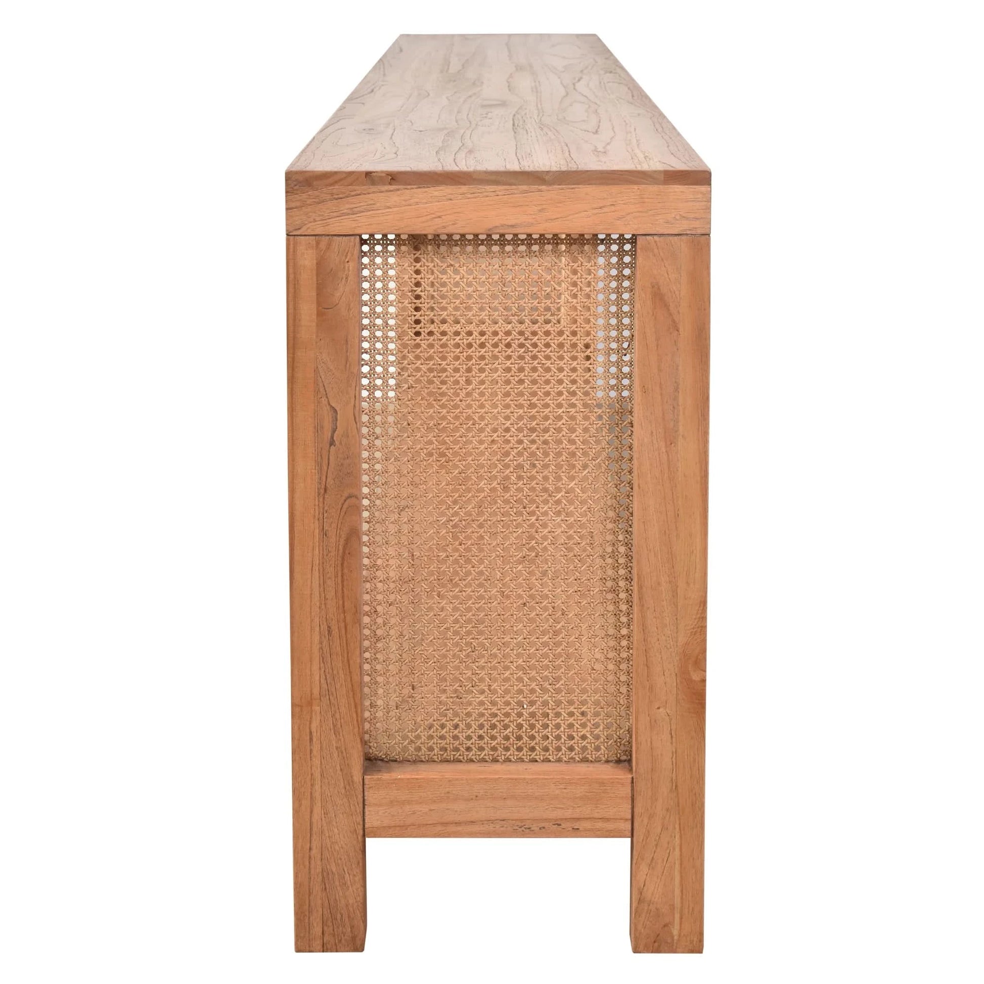 ELDRIDGE CONSOLE TABLE/HALL TABLE IN MINDI WOOD LIGHT TOBACCO - MyChocolateWood